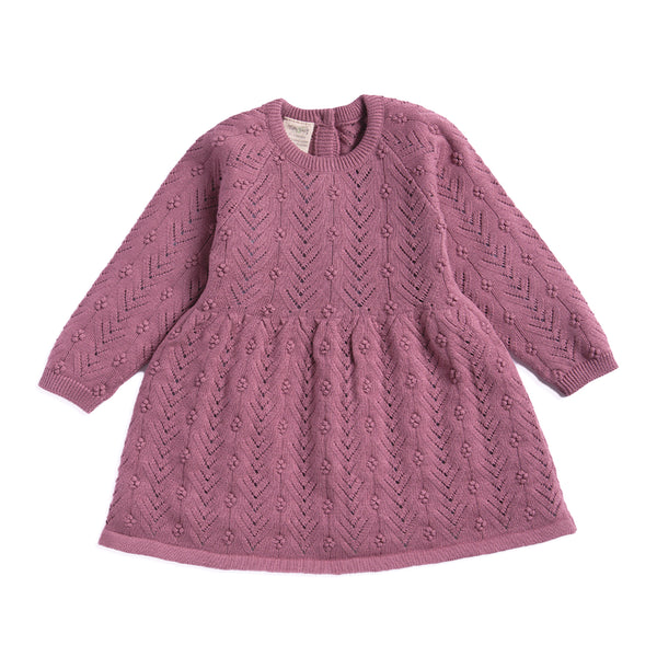 Tiny Twig Berry Knit Dress in Rose