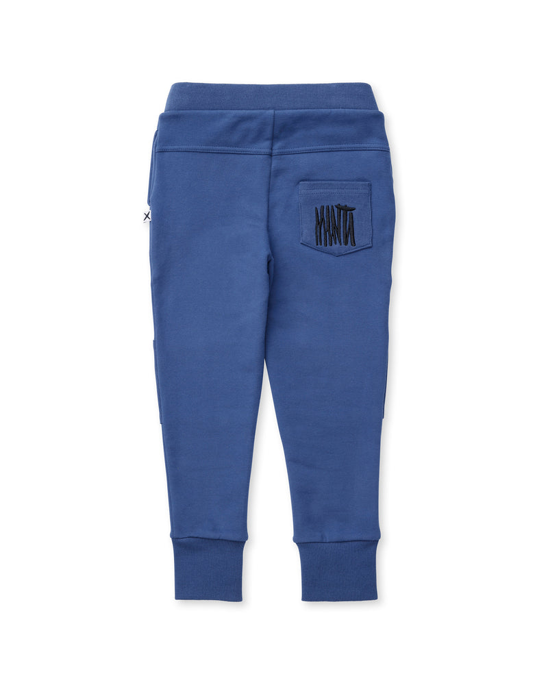 Minti Furry Durable Trackies Navy Blue