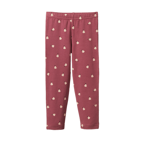 Nature Baby Leggings petite pear rhubarb Print