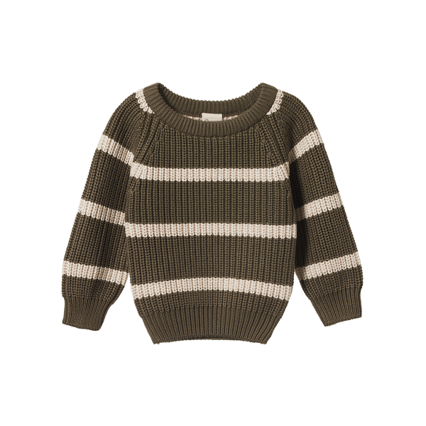 Nature Baby Billy Jumper seed/oatmeal Stripe