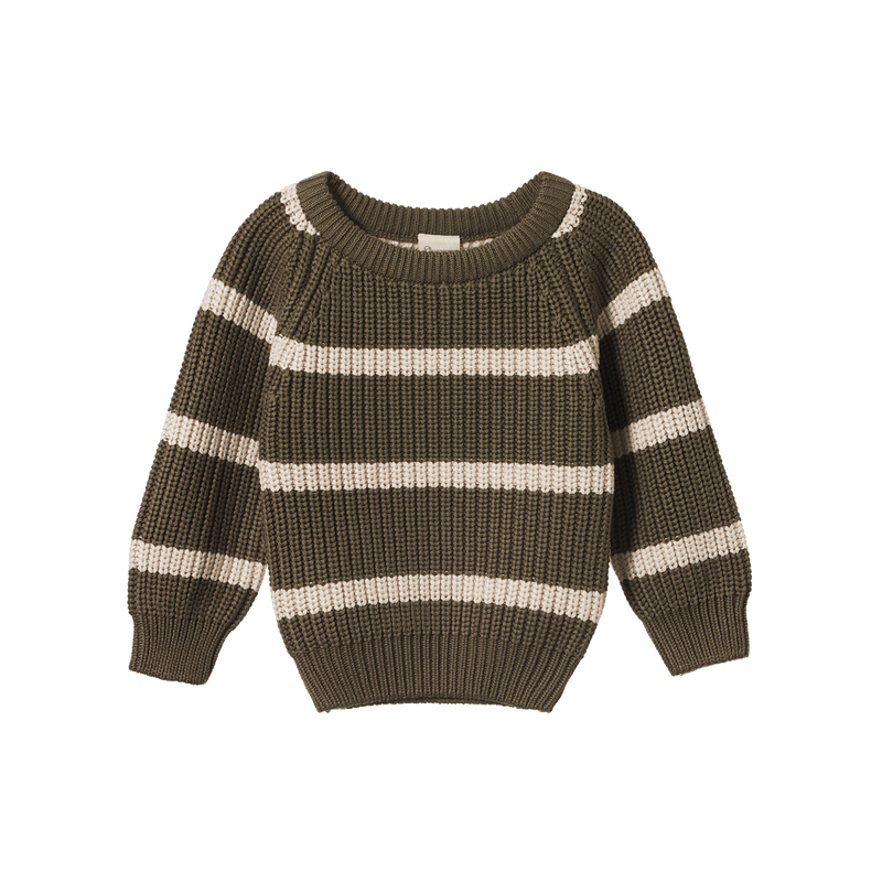 Nature Baby Billy Jumper seed/oatmeal Stripe