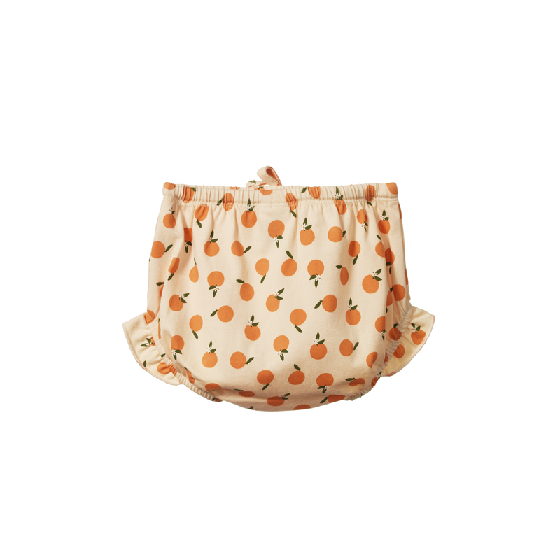 Nature Baby Petal Bloomers Orange Blossom Print in Multi