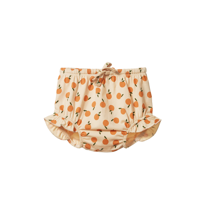 Nature Baby Petal Bloomers Orange Blossom Print in Multi