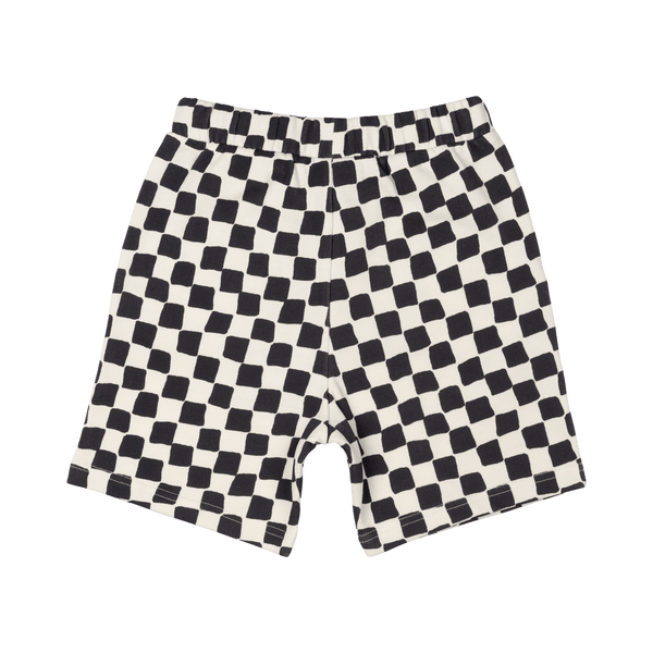 Rock Your Baby Black Checker Shorts Black/Cream in Multi