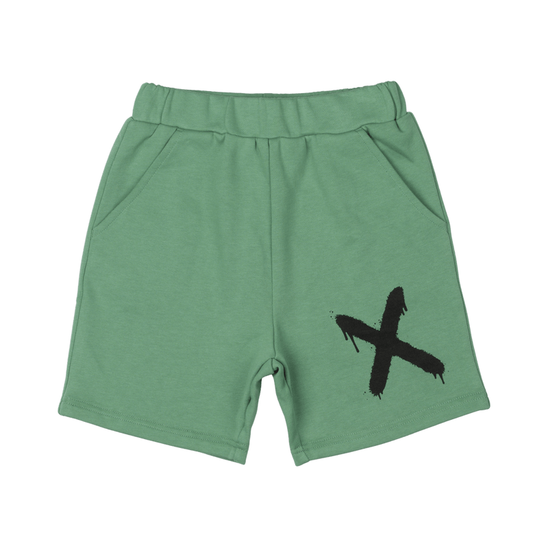Rock Your Baby graffiti shorts in green