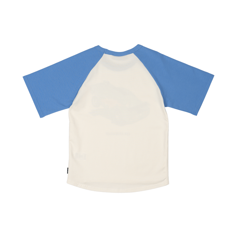 Rock your baby car enthusiast T-Shirt in cream and blue
