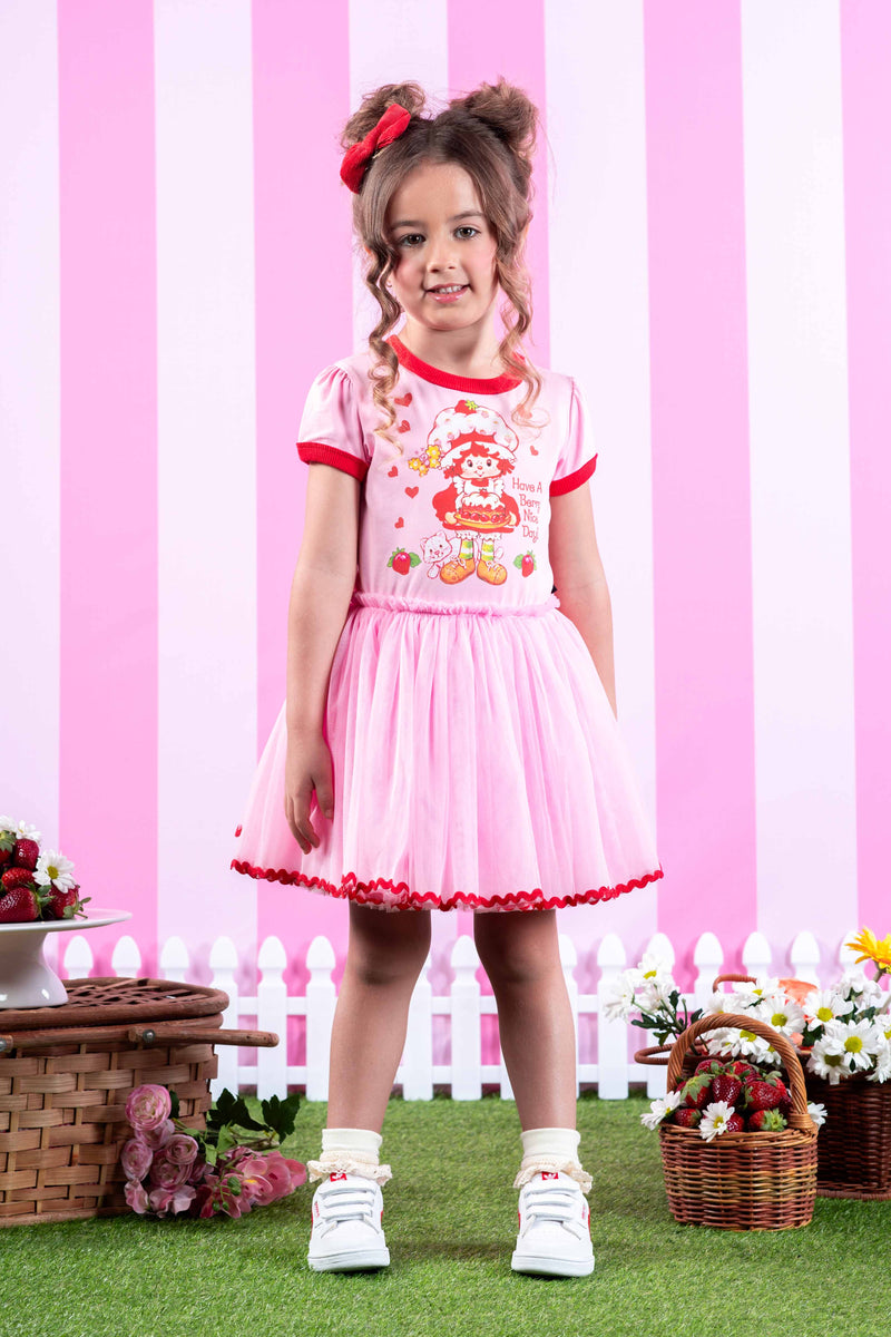Rock Your Baby Berry Nice Day Circus Dress in Pink