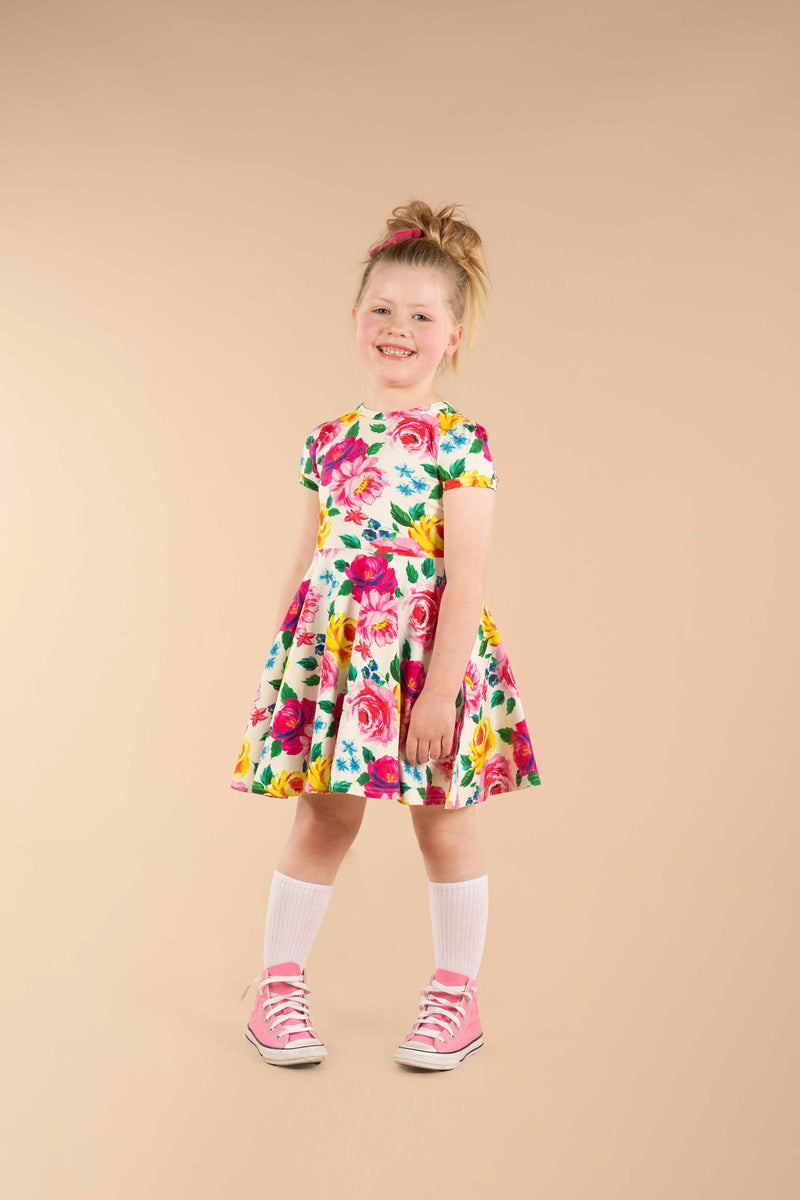 Rock your baby Chintz  Waisted dress in floral