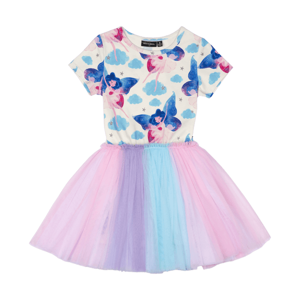 Rock Your Baby Fairy Girls Circus Dress in Blue