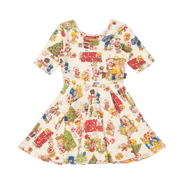 Rock your baby strawberry Christmas cheer mabel dress in multi colours