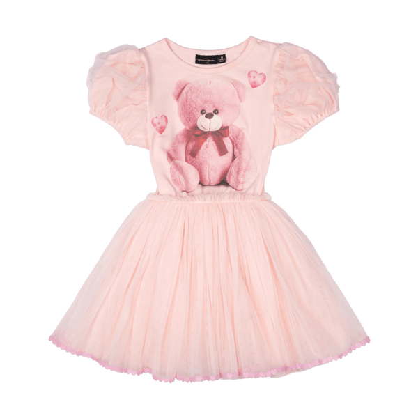 Rock Your Baby Teddy Circus Dress in Pink