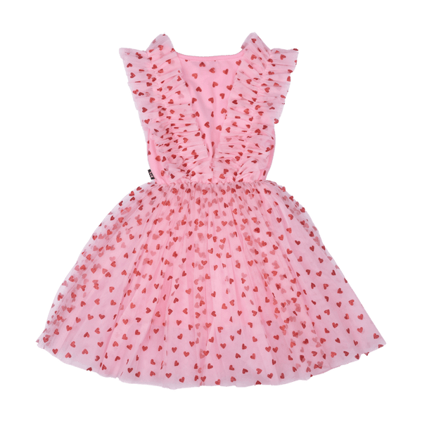 Rock Your Baby heart party circus dress in pink