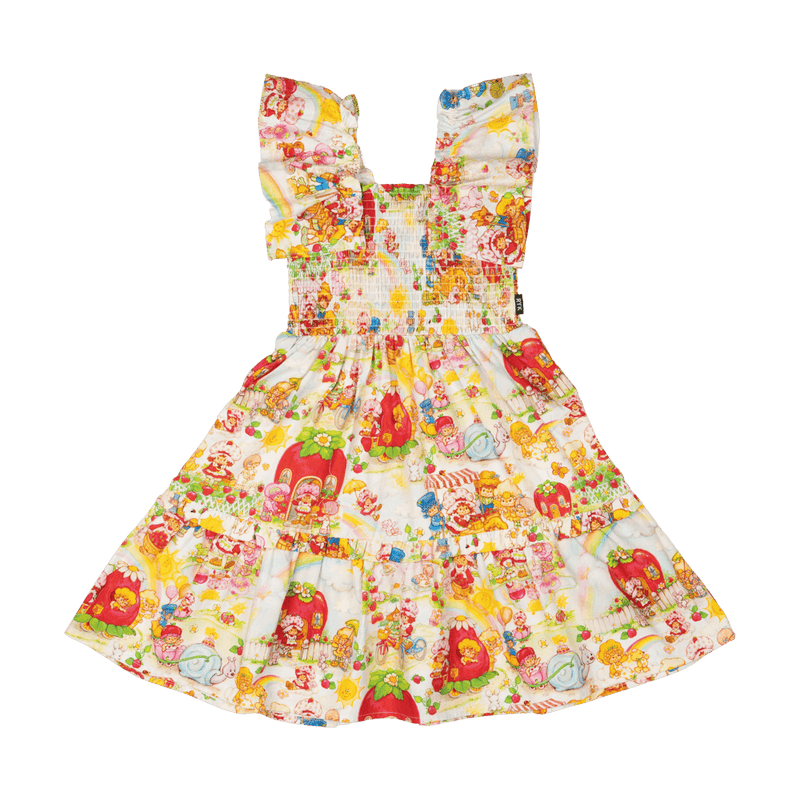 Rock Your Baby Strawberry Land Dress in Multicolour