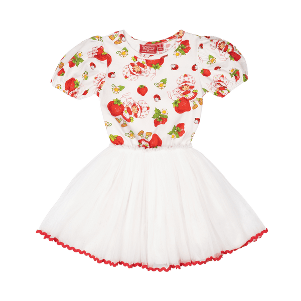 Rock Your Baby Strawberries Forever Circus Dress in Multi