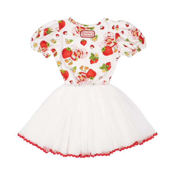 Rock Your Baby Strawberries Forever Circus Dress in Multi