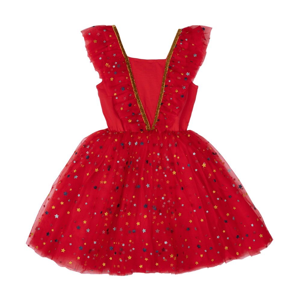 Rock Your Baby Christmas angel dress in red