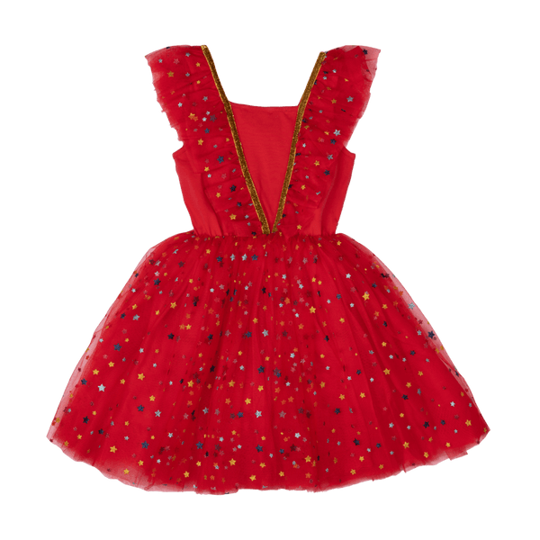 Rock Your Baby Christmas angel dress in red