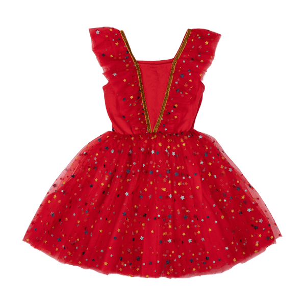 Rock Your Baby Christmas angel dress in red