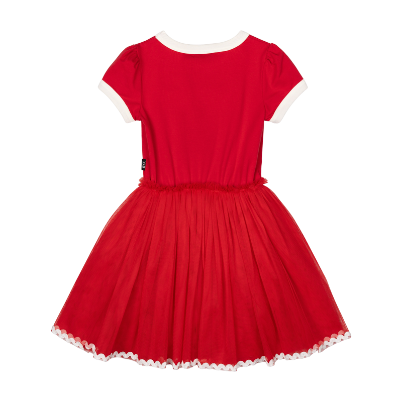 Rock Your Baby Don’t Stop Believing Circus Dress in Red