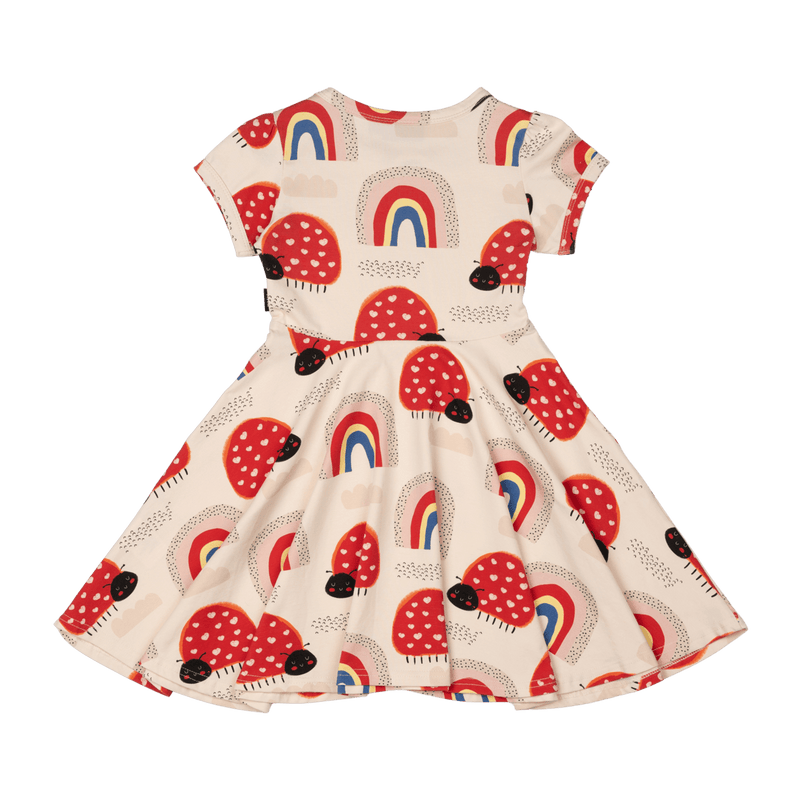 Rock Your Baby love bug rainbow waisted dress