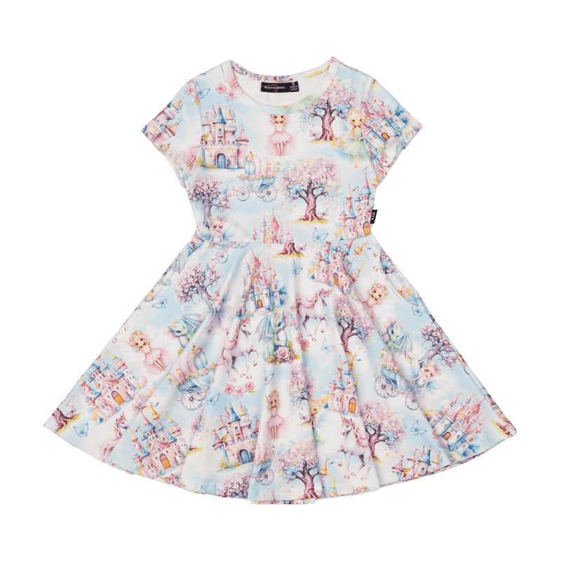 Rock Your Baby Fairy Land Waisted Dress Rainbow in Multi