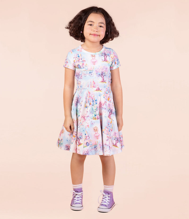 Rock Your Baby Fairy Land Waisted Dress Rainbow in Multi