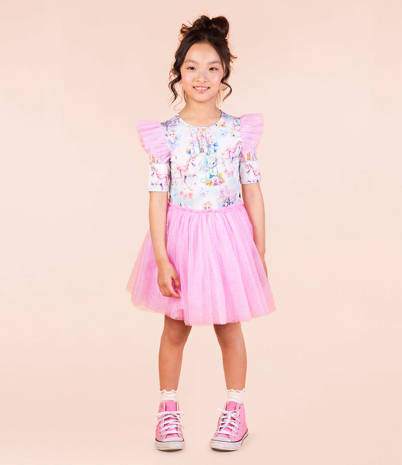 Rock Your Baby Fairy Land Circus Dress Rainbow in Multi