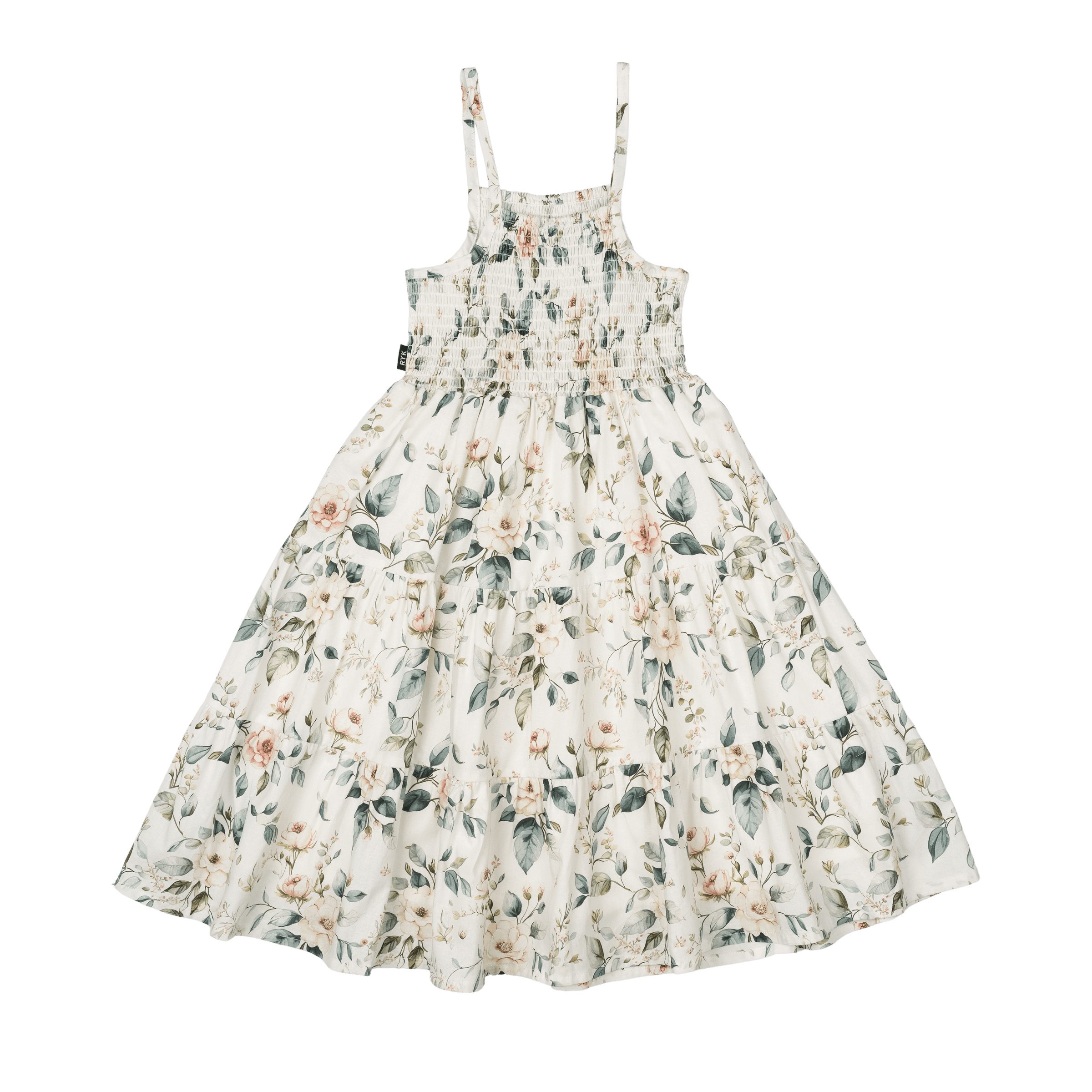 Rock Your Baby Adeline Shirred Dress Floral in Multi