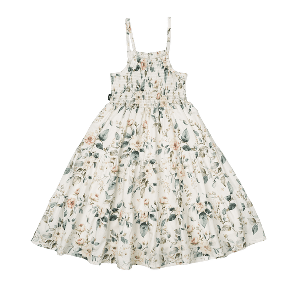 Rock Your Baby Adeline Shirred Dress Floral in Multi