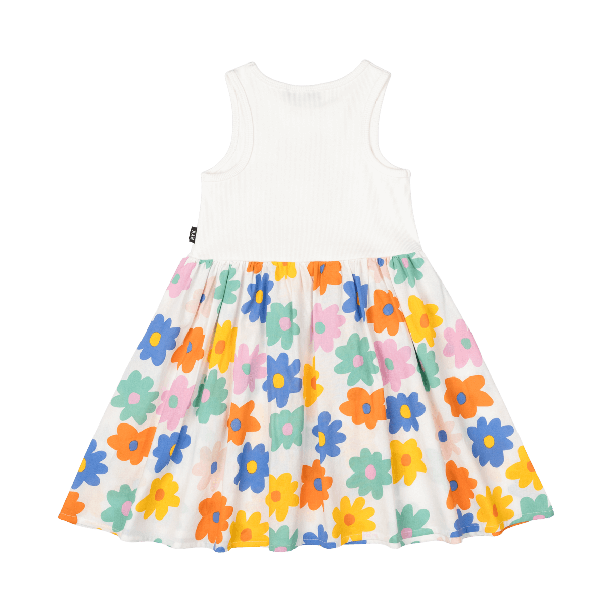 Rock Your Baby Love Me Do Singlet Dress Cream in Multi