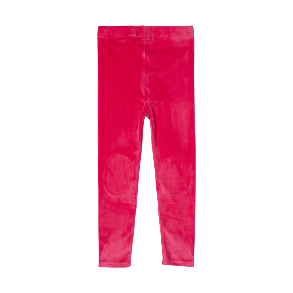 Rock your baby pink velvet knee patch tights in pink
