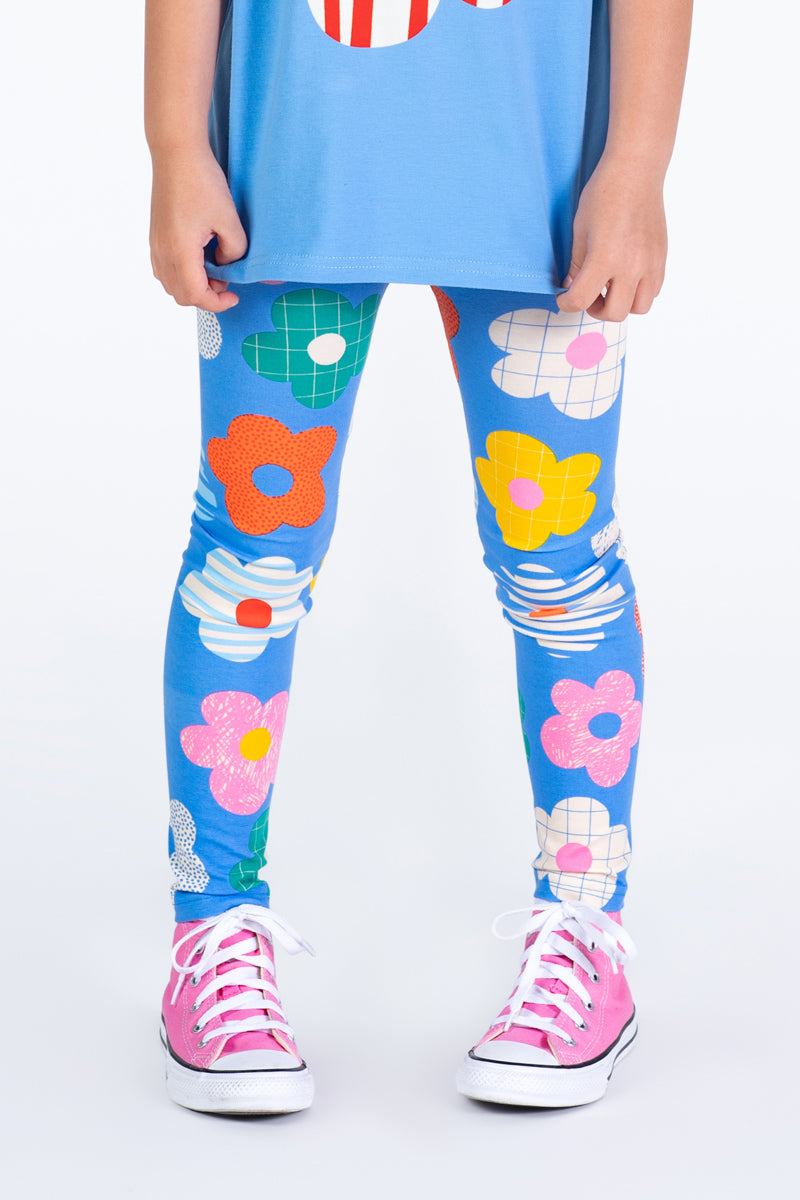 Rock your baby happy flowers tights in multi colours