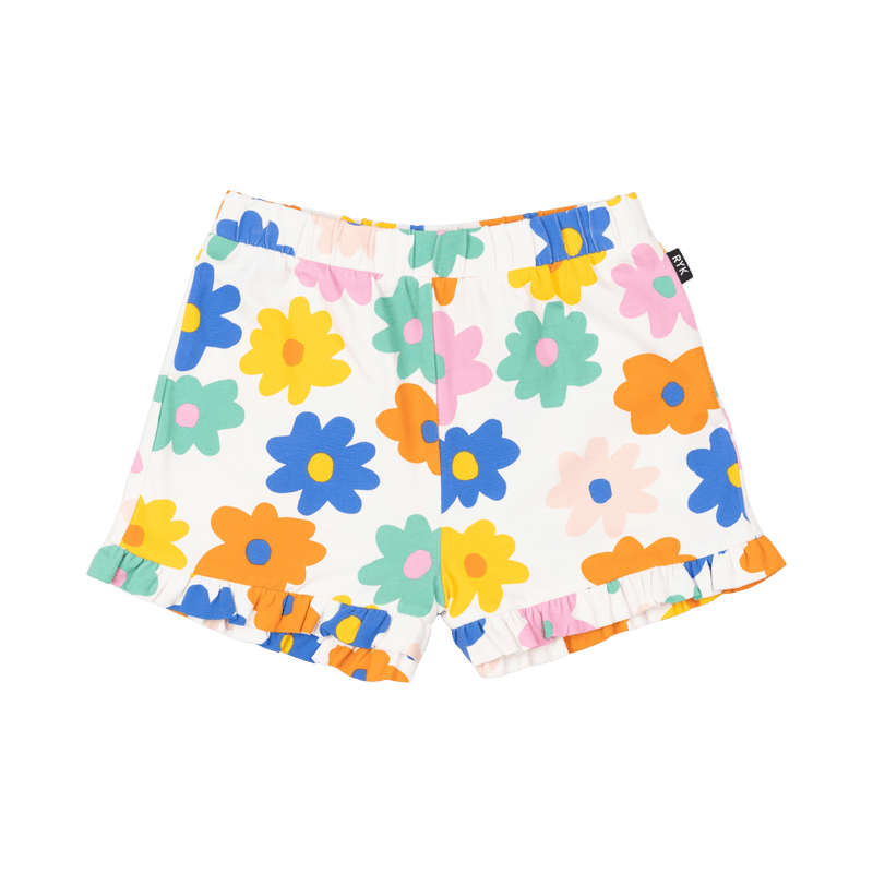 Rock Your Baby Love Me Do Frill Shorts Cream in Multi