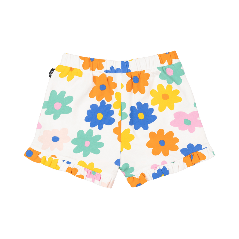 Rock Your Baby Love Me Do Frill Shorts Cream in Multi