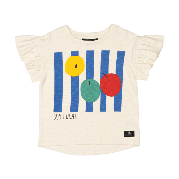 Rock your baby buy local t shirt in White