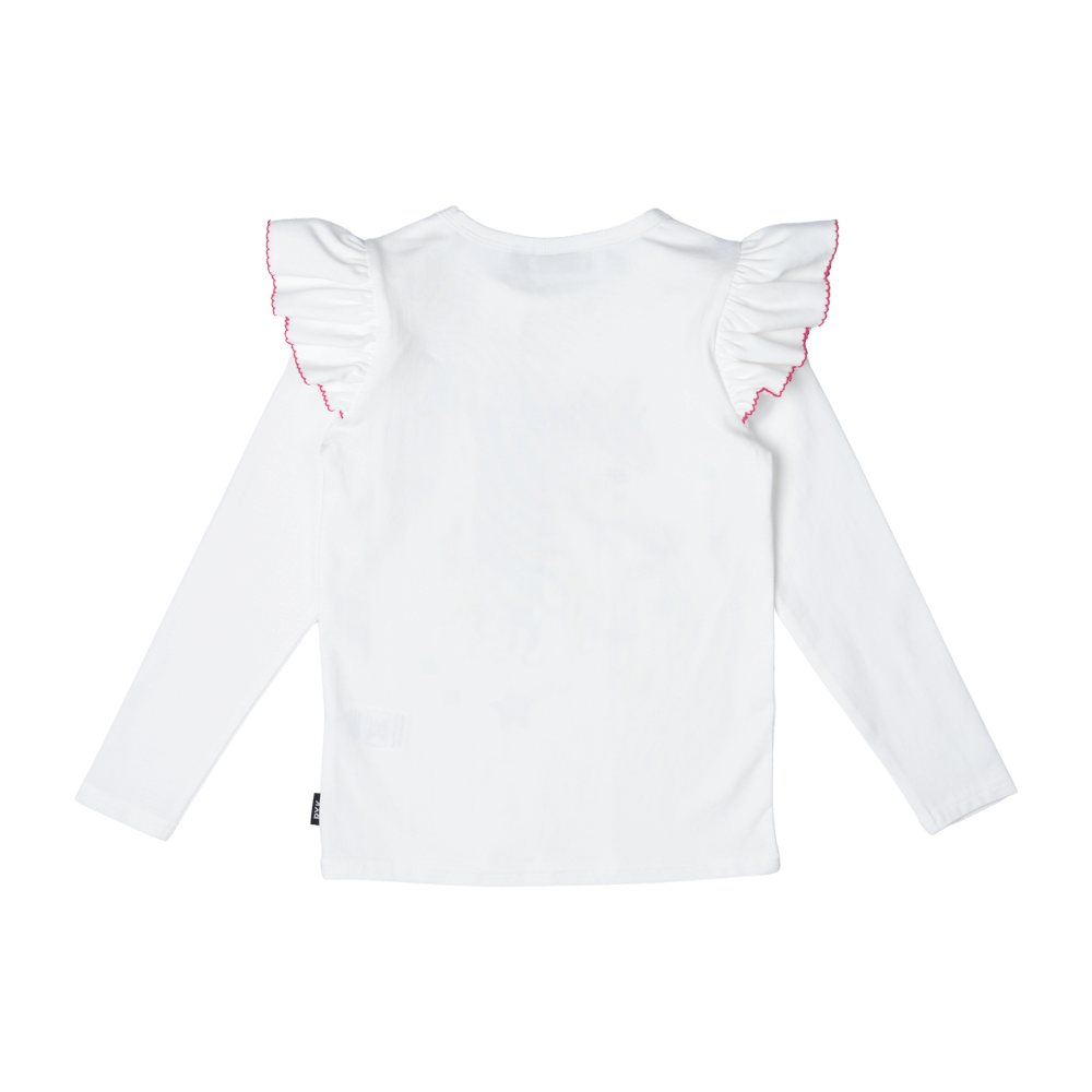 Rock your baby unicorn long sleeve Tee in cream