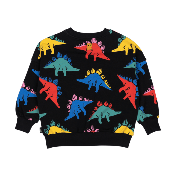 Rock Your Baby Dino Time Sweatshirt in Black