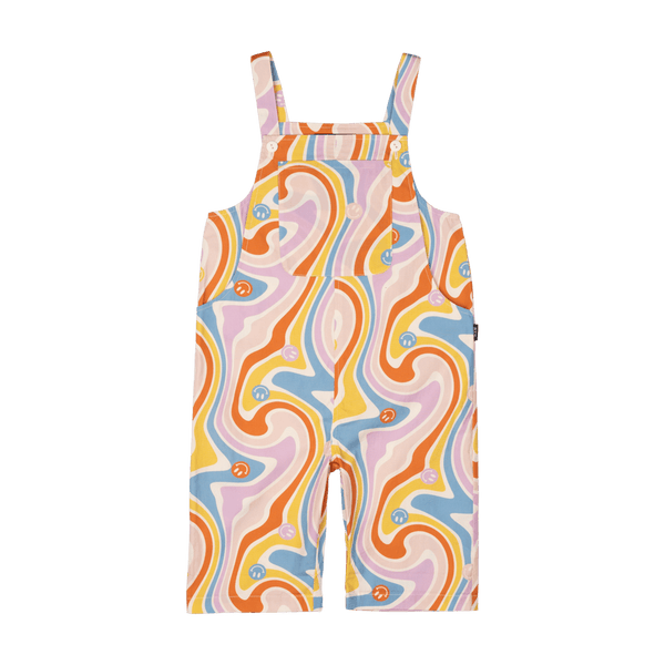 Rock your baby feeling groovy overalls in multi colours