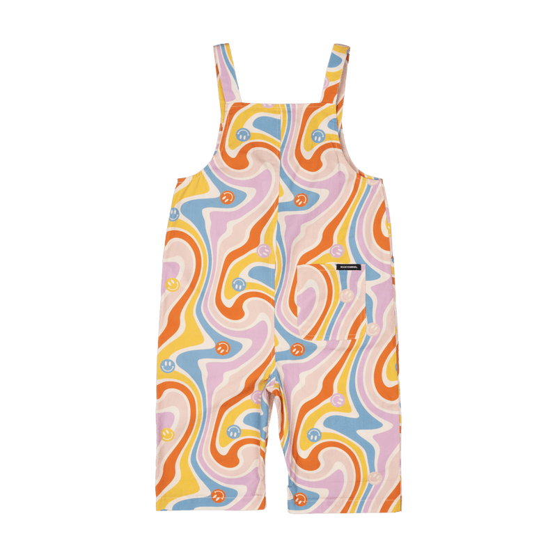 Rock your baby feeling groovy overalls in multi colours