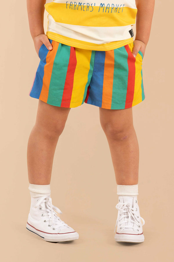 Rock your baby rainbow stripes shorts