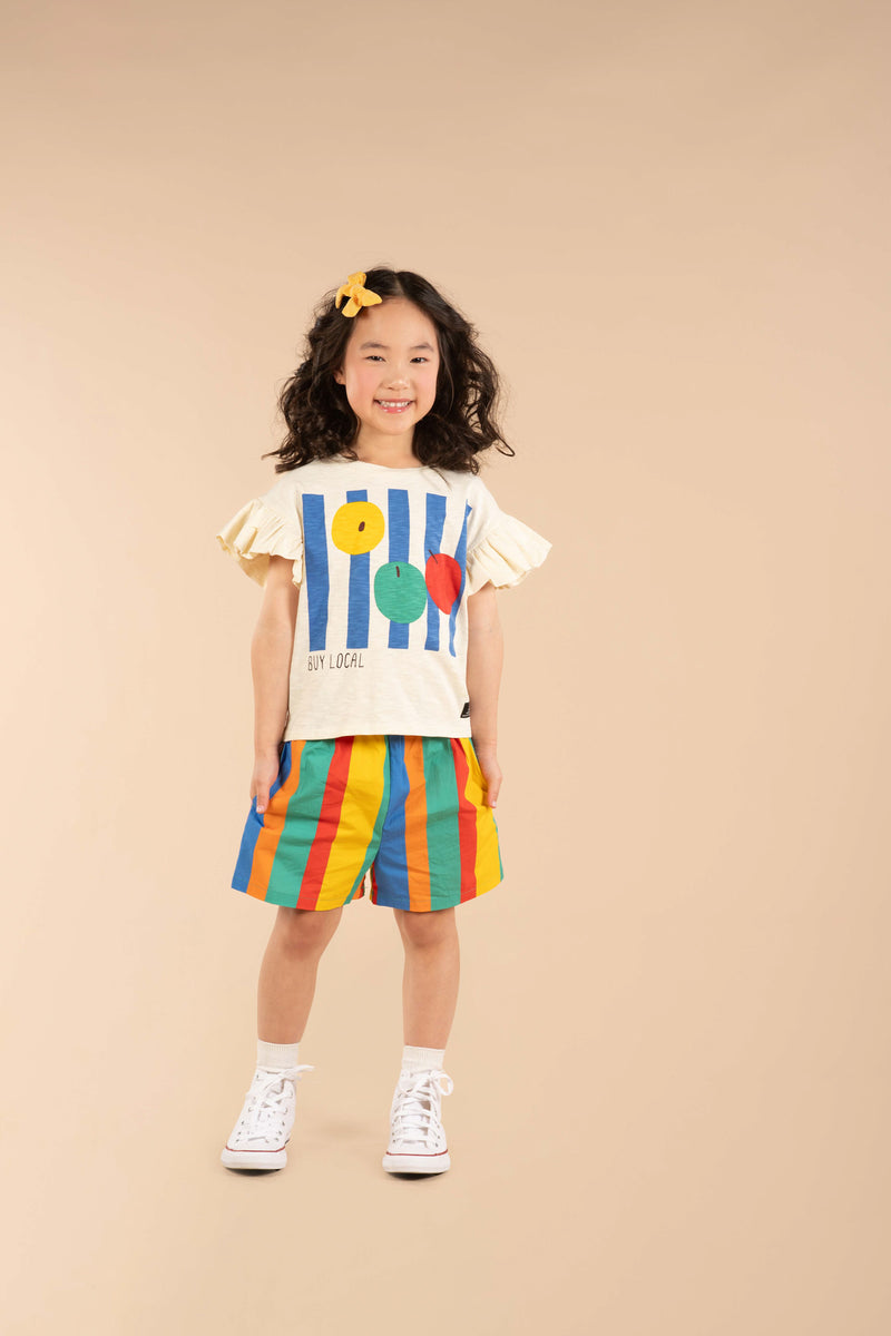 Rock your baby rainbow stripes shorts