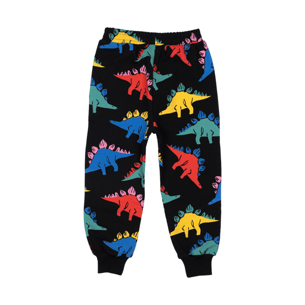 Rock Your Baby Dino time Trackpants in black