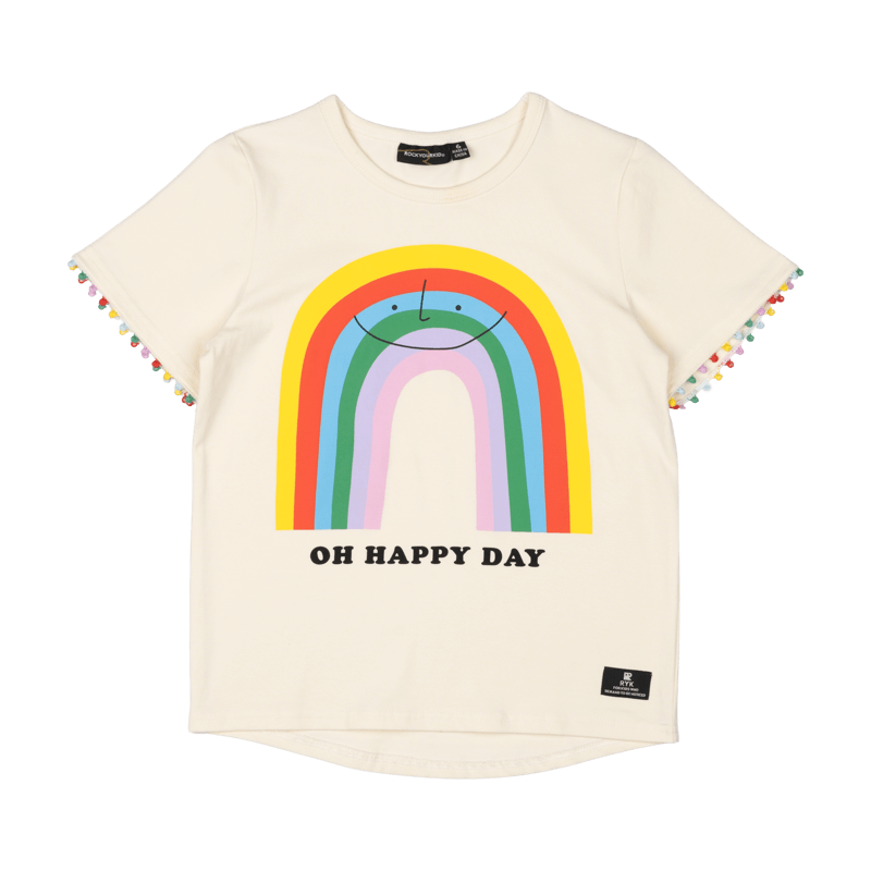 Rock your baby oh happy days t-shirt in cream