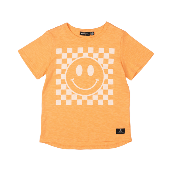 Rock your baby smiley  t-shirt in orange