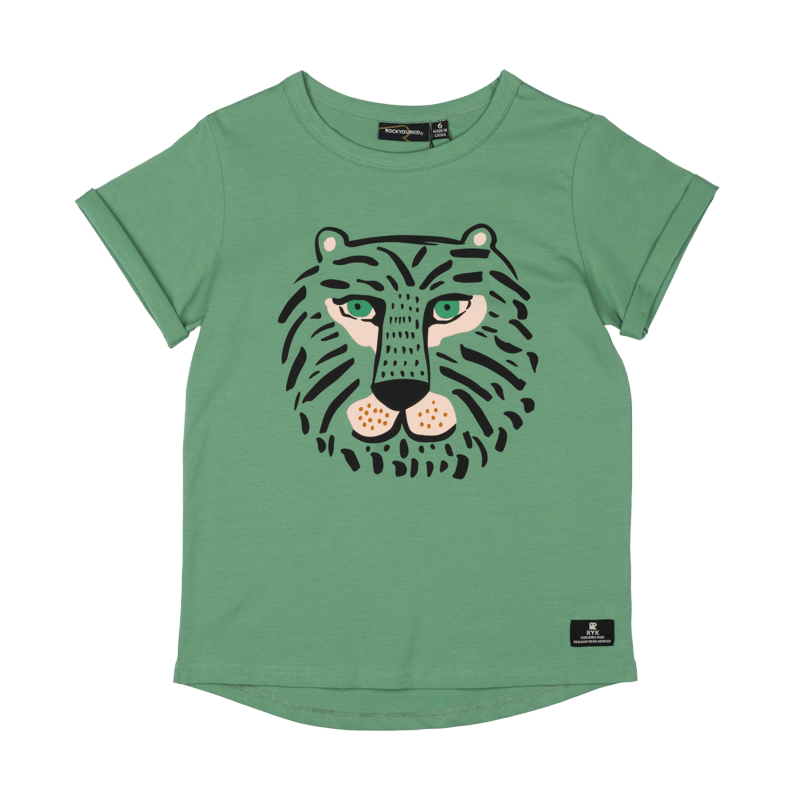Rock your baby the eye of the tiger t-shirt in green