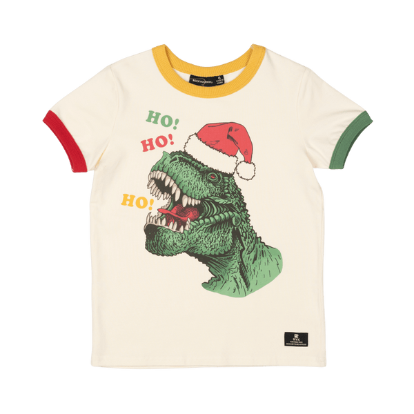 Rock your baby ho ho ho t-shirt in cream