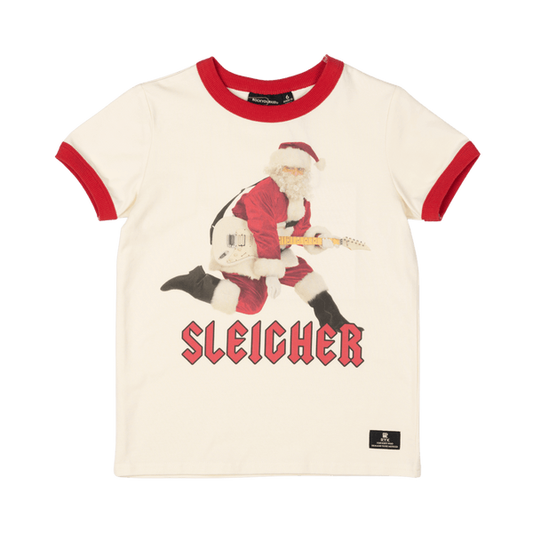 Rock your baby Sleigher t-shirt in cream