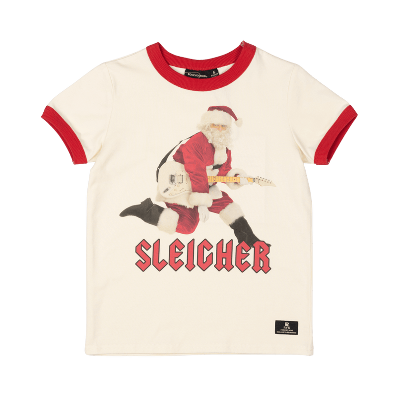 Rock your baby Sleigher t-shirt in cream