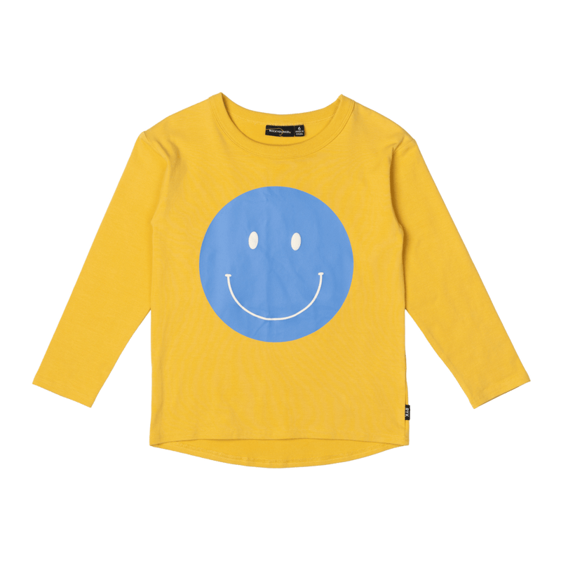 Rock your baby Happy Go Lucky LS Tee in Mustard