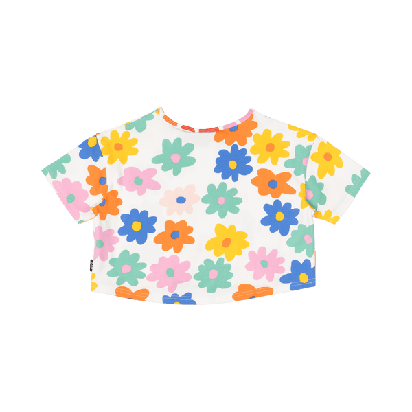 Rock Your Baby Love Me Do Boxy T-Shirt Cream in Multi